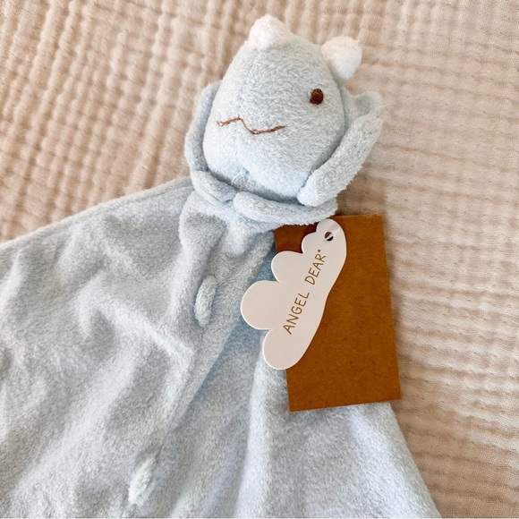 Angel Dear Blue Baby Dino Lovey Security Blanket NWT - Picture 4 of 5